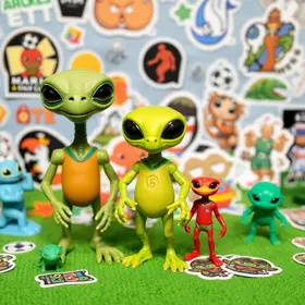 Coleção de figurinhas do ET