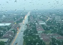 granizo e chuva forte
